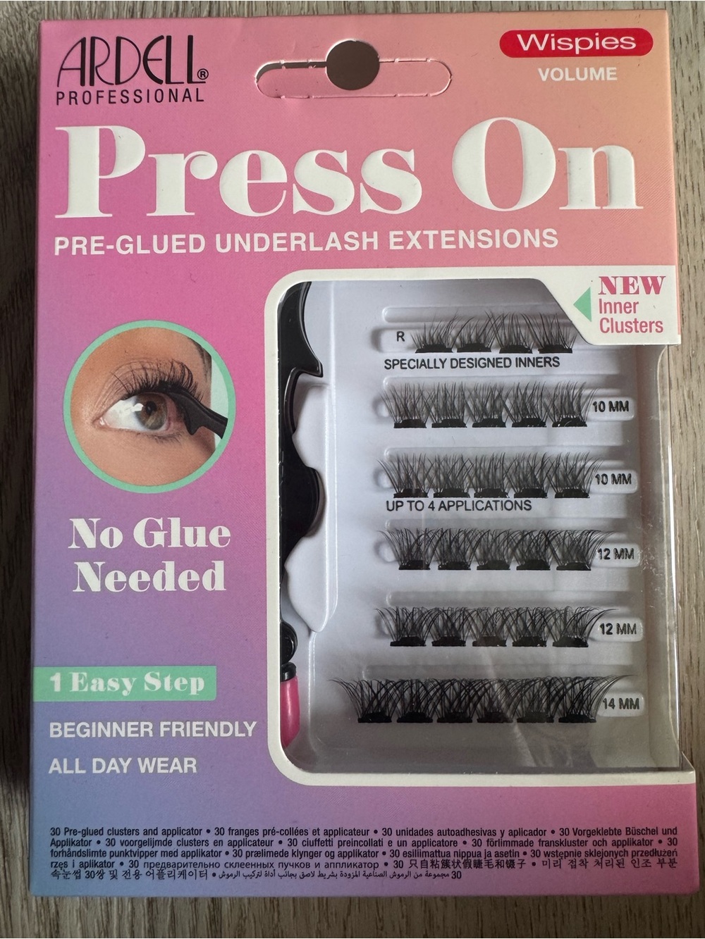 Ardell Wispies Press On pre-glued underlash extensions 4 Kits Multiple Lengths - Picture 4 of 6